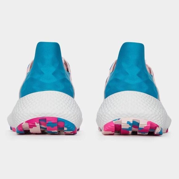 G/FORE WOMENS SZ 6 RIPSTOP MG4X2 CROSS TRAINER GOLF SHOES PETROL WHITE PINK BLUE - Picture 4 of 5